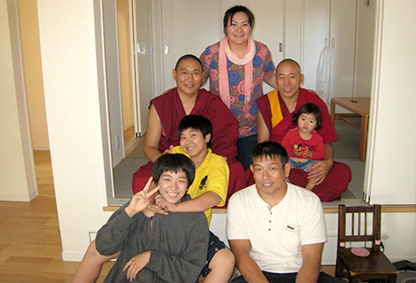 家族とチベットの友達